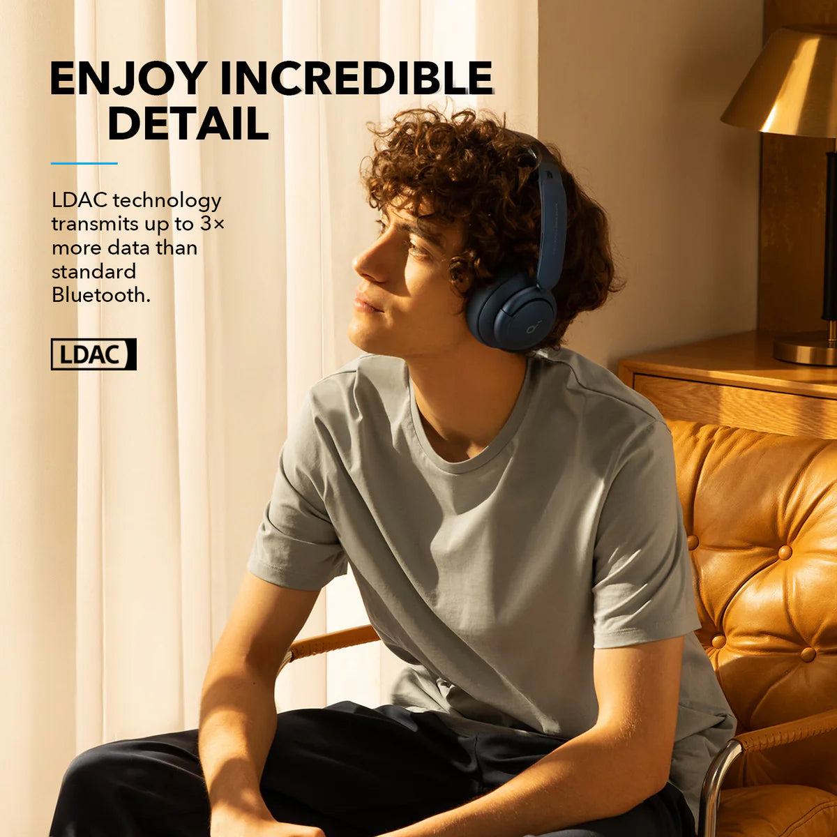 Soundcore Life Q35 Noise-Cancelling Headphones with LDAC Headphones Blue | 732841AJH